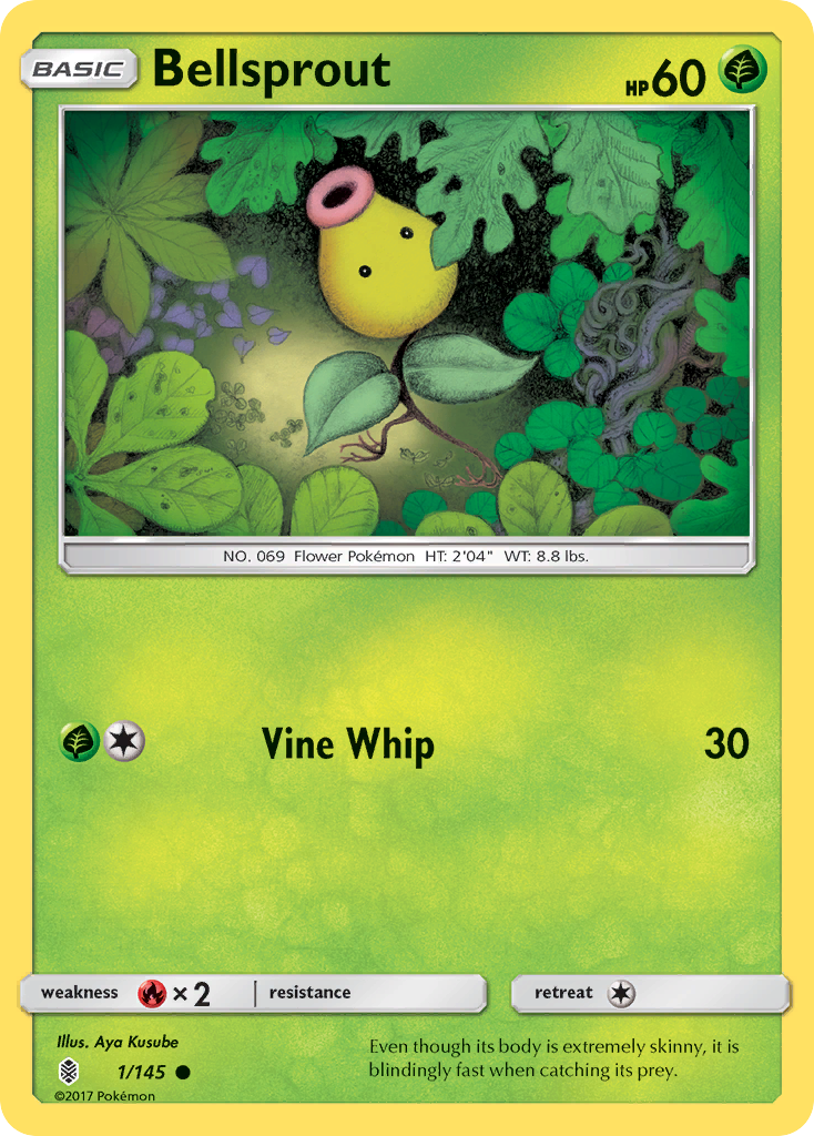 Bellsprout (1/145) [Sun & Moon: Guardians Rising] | Shuffle n Cut Hobbies & Games