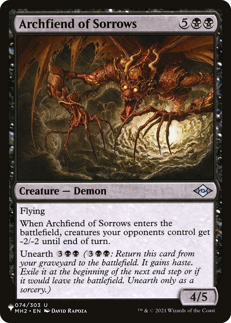 Archfiend of Sorrows [The List] | Shuffle n Cut Hobbies & Games