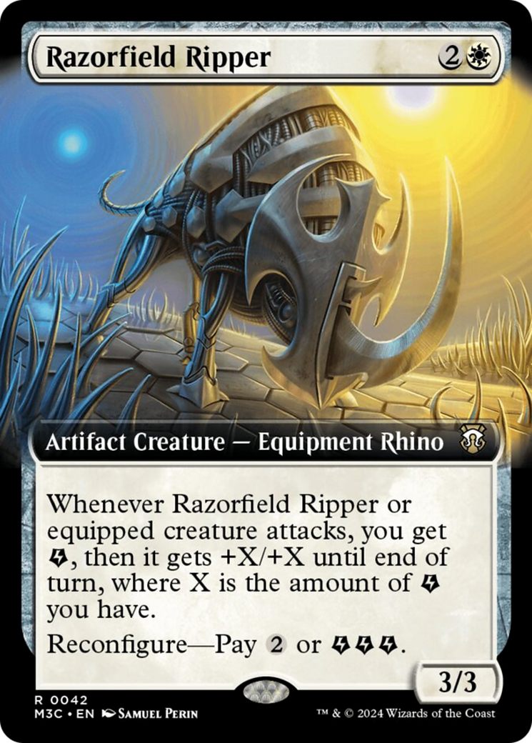 Razorfield Ripper (Extended Art) [Modern Horizons 3 Commander] | Shuffle n Cut Hobbies & Games