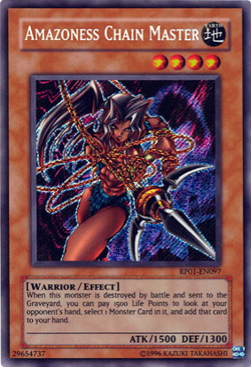 Amazoness Chain Master [RP01-EN097] Secret Rare | Shuffle n Cut Hobbies & Games