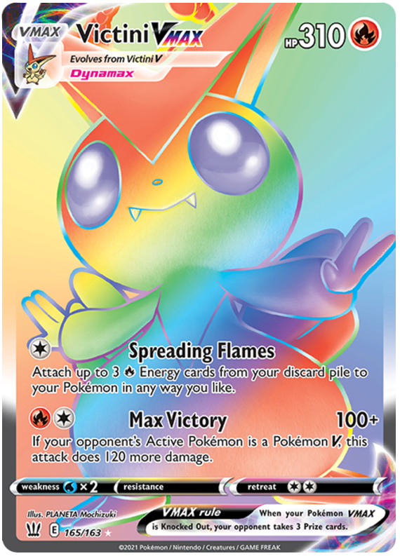 Victini VMAX (165/163) [Sword & Shield: Battle Styles] | Shuffle n Cut Hobbies & Games