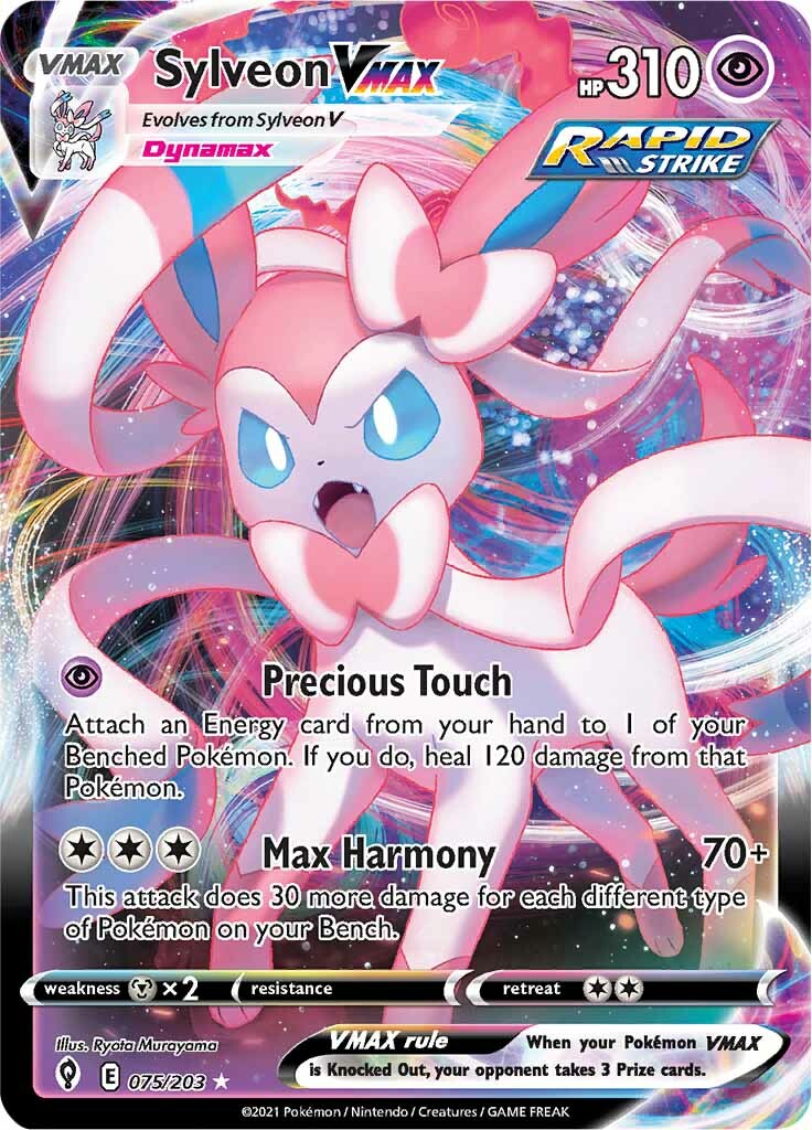 Sylveon VMAX (075/203) [Sword & Shield: Evolving Skies] | Shuffle n Cut Hobbies & Games