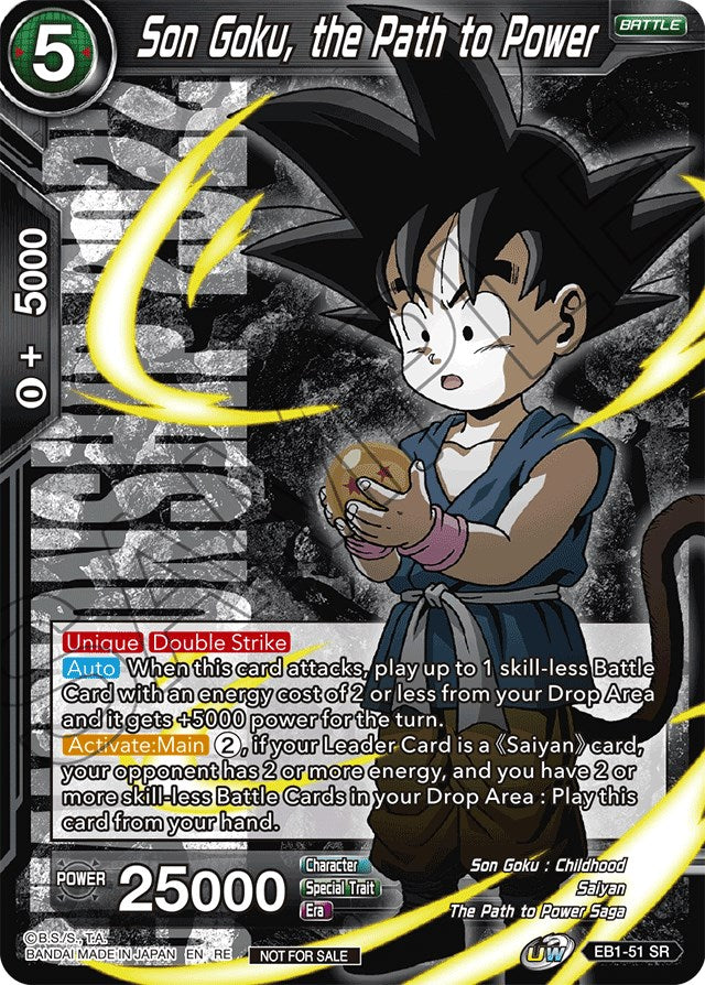 Son Goku, the Path to Power (Championship 2022) (EB1-51) [Promotion Cards] | Shuffle n Cut Hobbies & Games