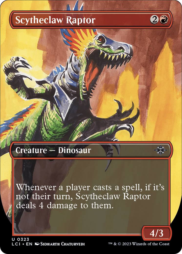 Scytheclaw Raptor (Borderless) [The Lost Caverns of Ixalan] | Shuffle n Cut Hobbies & Games