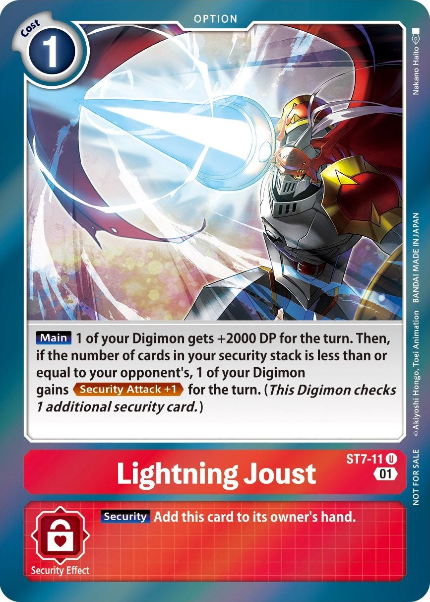 Lightning Joust [ST7-11] (Gen Con 2022) [Starter Deck: Gallantmon Promos] | Shuffle n Cut Hobbies & Games