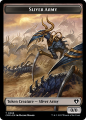 Sliver Army // Sliver Double-Sided Token [Commander Masters Tokens] | Shuffle n Cut Hobbies & Games