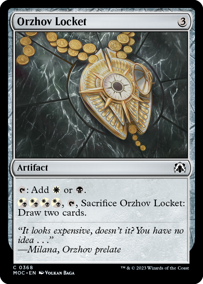 Orzhov Locket [March of the Machine Commander] | Shuffle n Cut Hobbies & Games