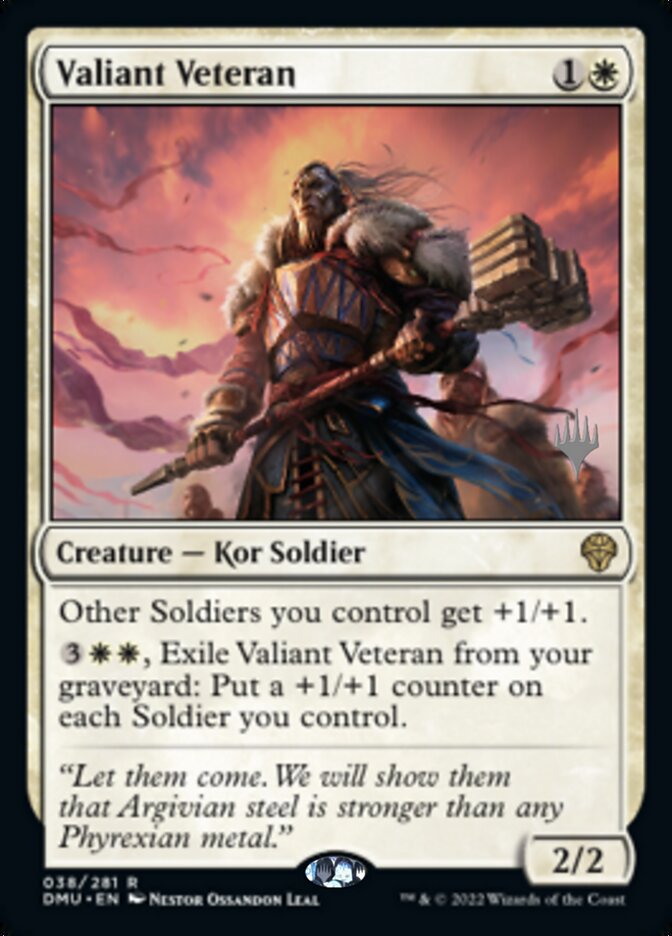 Valiant Veteran (Promo Pack) [Dominaria United Promos] | Shuffle n Cut Hobbies & Games