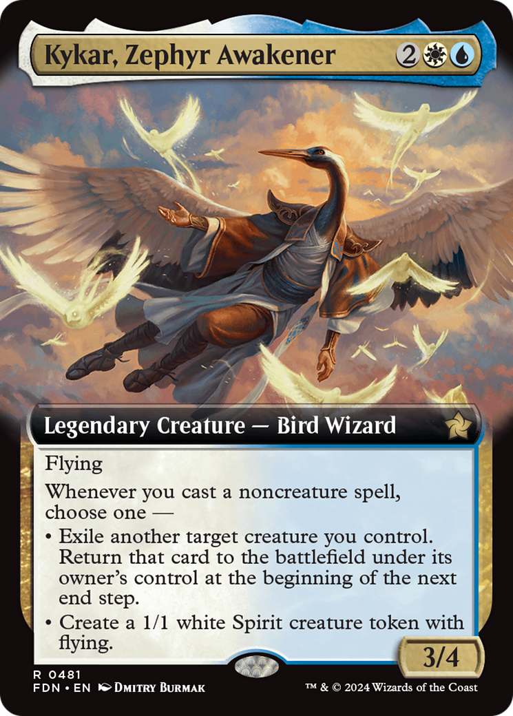 Kykar, Zephyr Awakener (Extended Art) [Foundations] | Shuffle n Cut Hobbies & Games