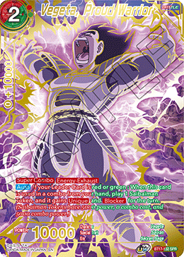 Vegeta, Proud Warrior (SPR) (BT17-132) [Ultimate Squad] | Shuffle n Cut Hobbies & Games