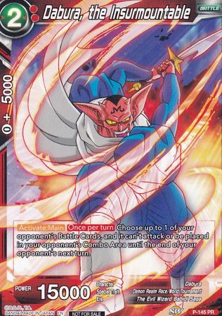 Dabura, the Insurmountable (Power Booster: World Martial Arts Tournament) (P-145) [Promotion Cards] | Shuffle n Cut Hobbies & Games