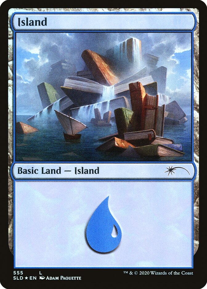 Island (Well Read) (555) [Secret Lair Drop Promos] | Shuffle n Cut Hobbies & Games