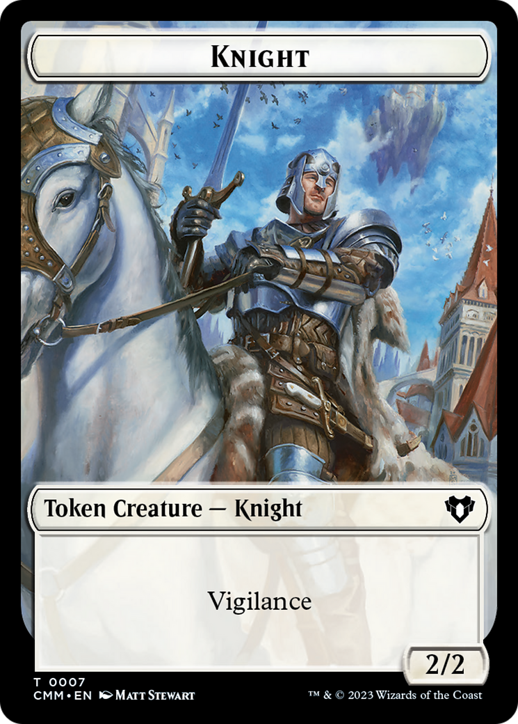 Human Soldier // Knight Double-Sided Token [Commander Masters Tokens] | Shuffle n Cut Hobbies & Games