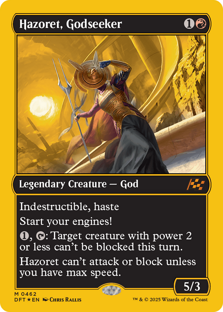 Hazoret, Godseeker (First-Place Foil) [Aetherdrift] | Shuffle n Cut Hobbies & Games