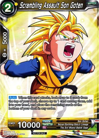 Scrambling Assault Son Goten (P-062) [Promotion Cards] | Shuffle n Cut Hobbies & Games