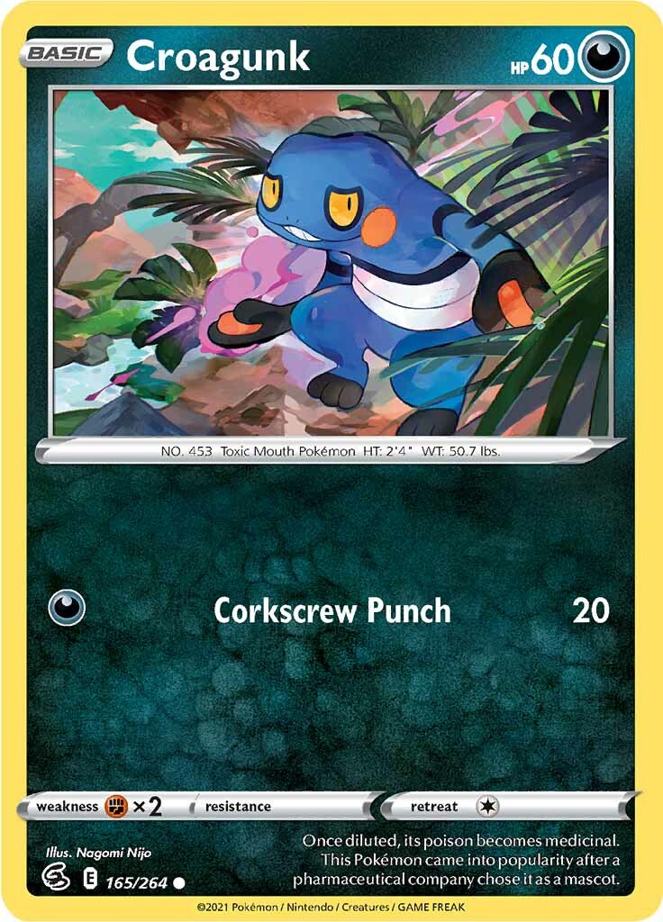 Croagunk (165/264) [Sword & Shield: Fusion Strike] | Shuffle n Cut Hobbies & Games