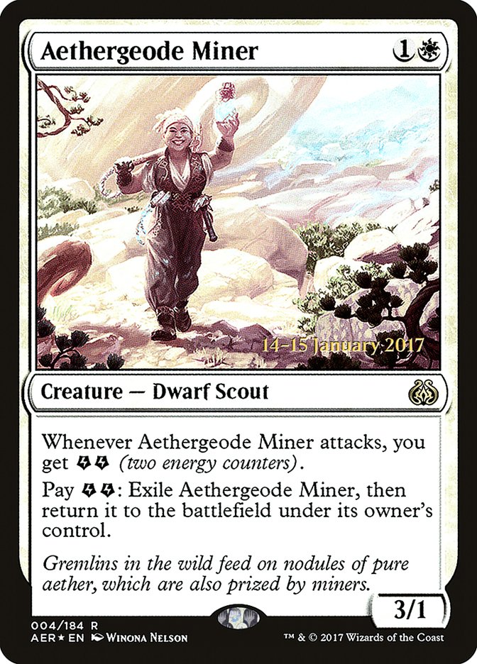 Aethergeode Miner [Aether Revolt Prerelease Promos] | Shuffle n Cut Hobbies & Games