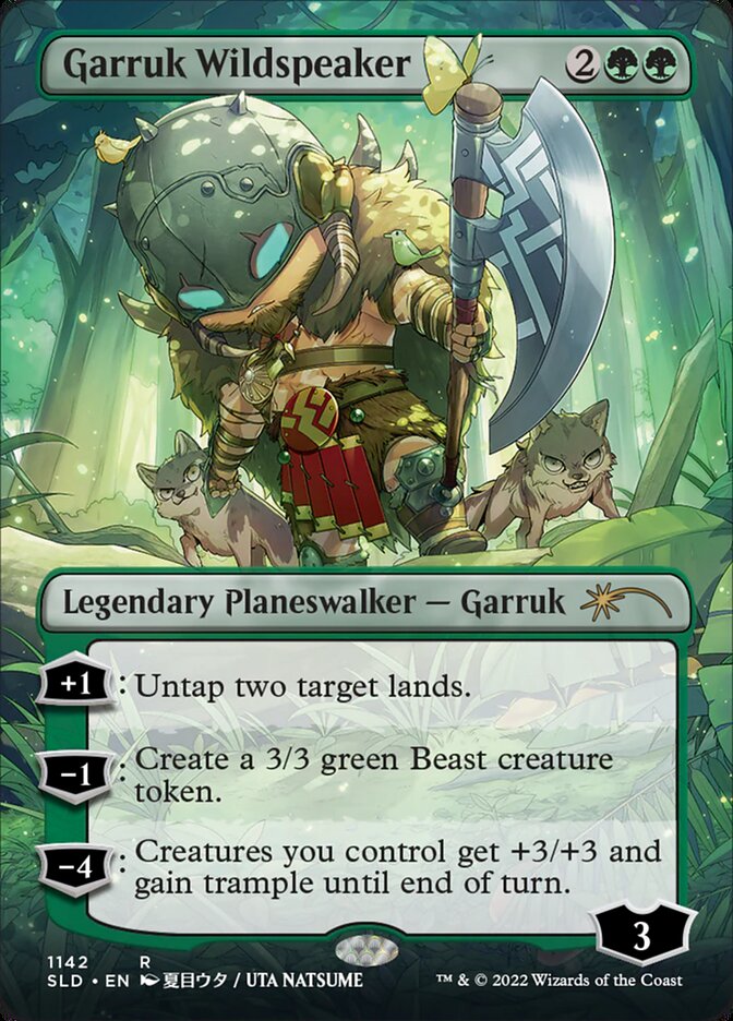 Garruk Wildspeaker (Borderless) [Secret Lair Drop Series] | Shuffle n Cut Hobbies & Games