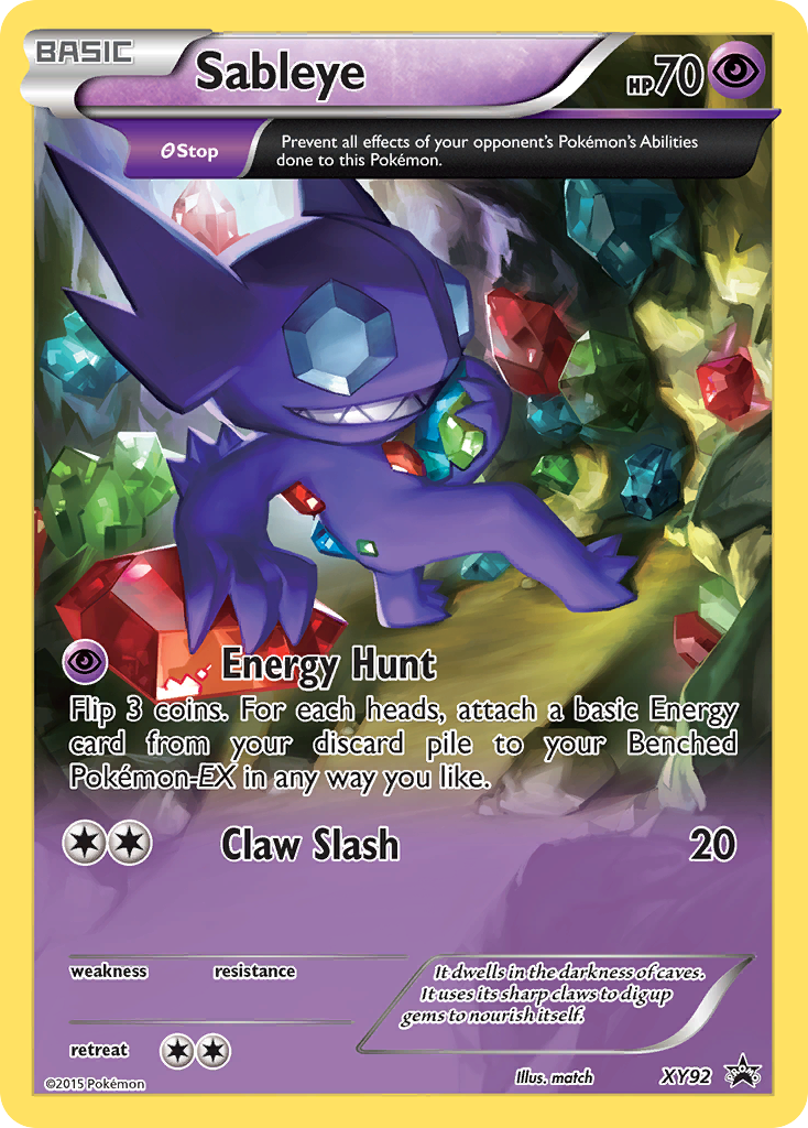 Sableye (XY92) [XY: Black Star Promos] | Shuffle n Cut Hobbies & Games