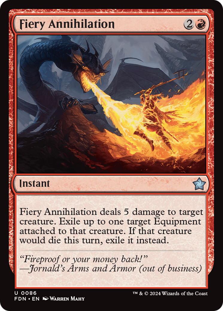 Fiery Annihilation [Foundations] | Shuffle n Cut Hobbies & Games