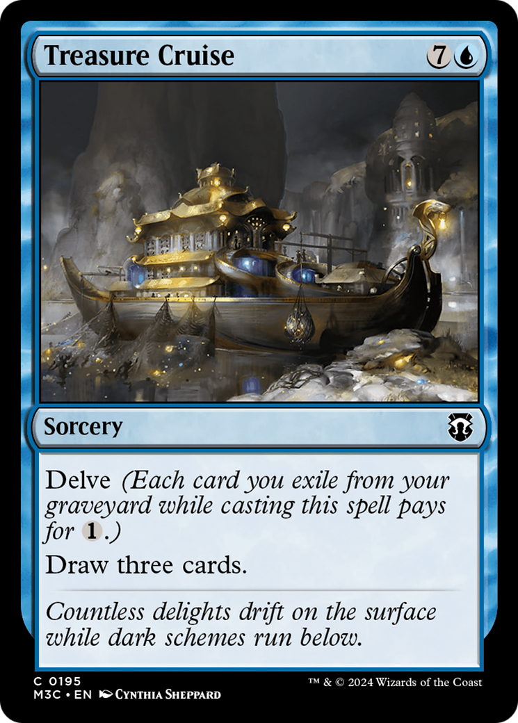 Treasure Cruise (Ripple Foil) [Modern Horizons 3 Commander] | Shuffle n Cut Hobbies & Games