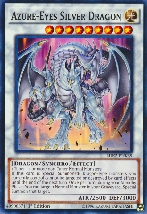 Azure-Eyes Silver Dragon [LDK2-ENK39] Common | Shuffle n Cut Hobbies & Games