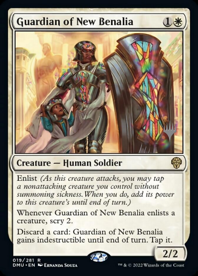 Guardian of New Benalia (Promo Pack) [Dominaria United Promos] | Shuffle n Cut Hobbies & Games