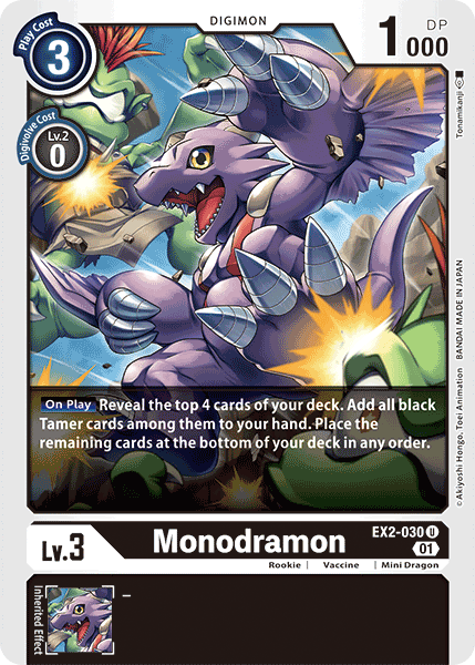 Monodramon [EX2-030] [Digital Hazard] | Shuffle n Cut Hobbies & Games