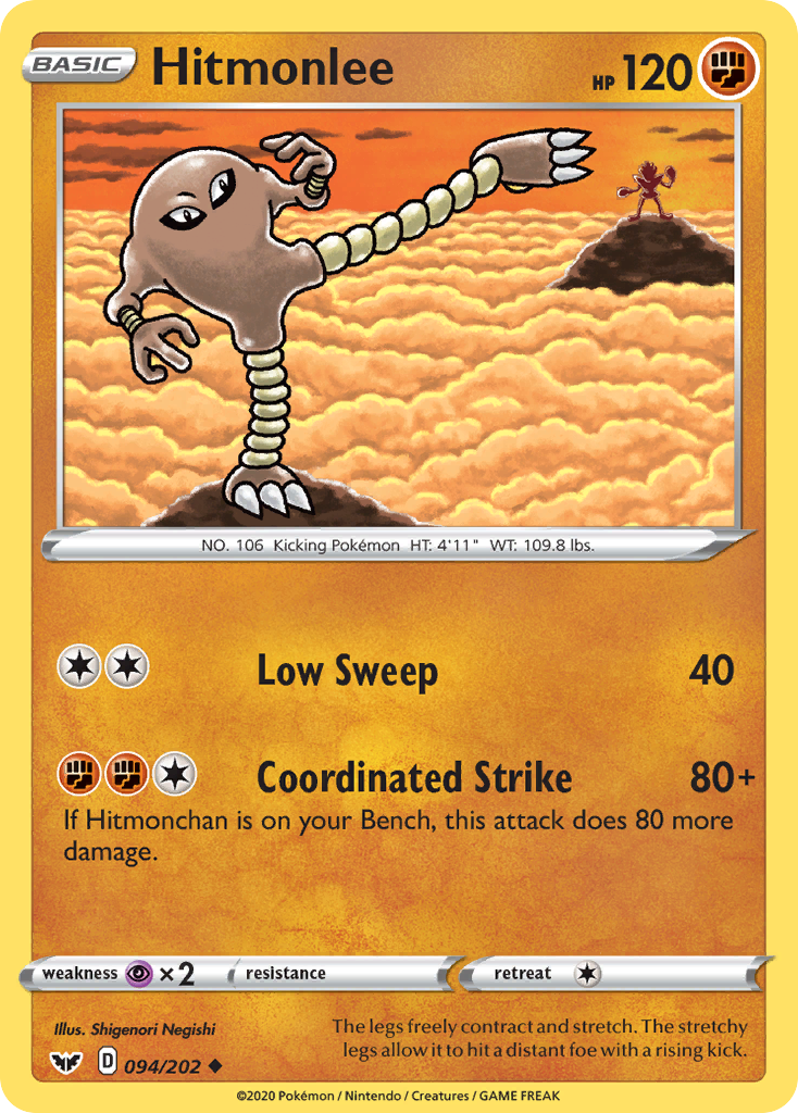 Hitmonlee (094/202) [Sword & Shield: Base Set] | Shuffle n Cut Hobbies & Games