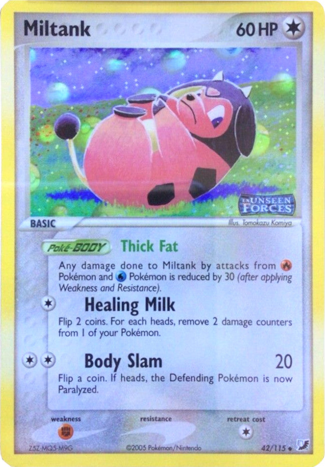 Miltank (42/115) (Stamped) [EX: Unseen Forces] | Shuffle n Cut Hobbies & Games