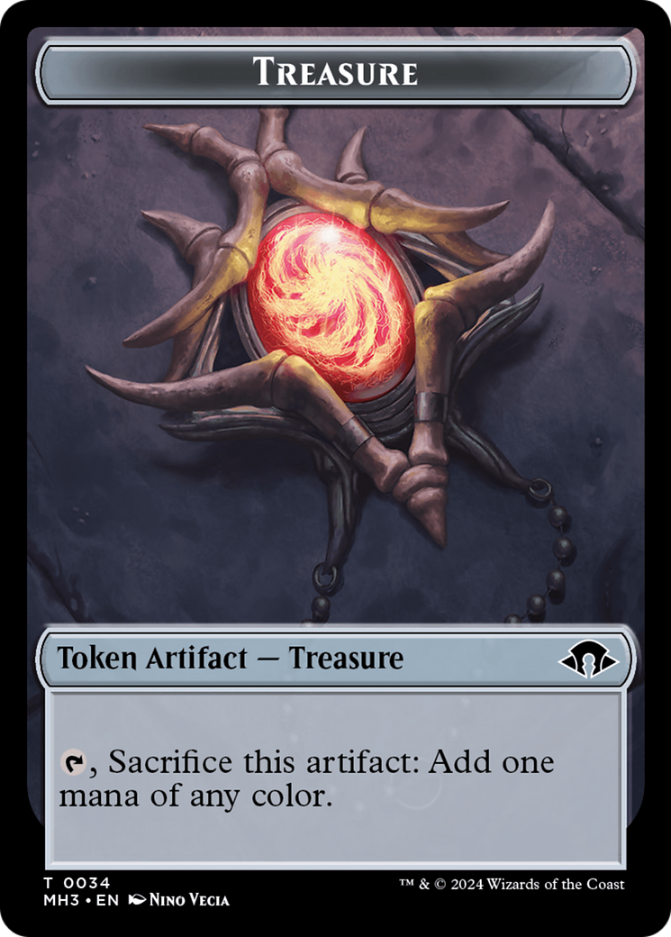 Phyrexian Germ // Treasure Double-Sided Token [Modern Horizons 3 Tokens] | Shuffle n Cut Hobbies & Games