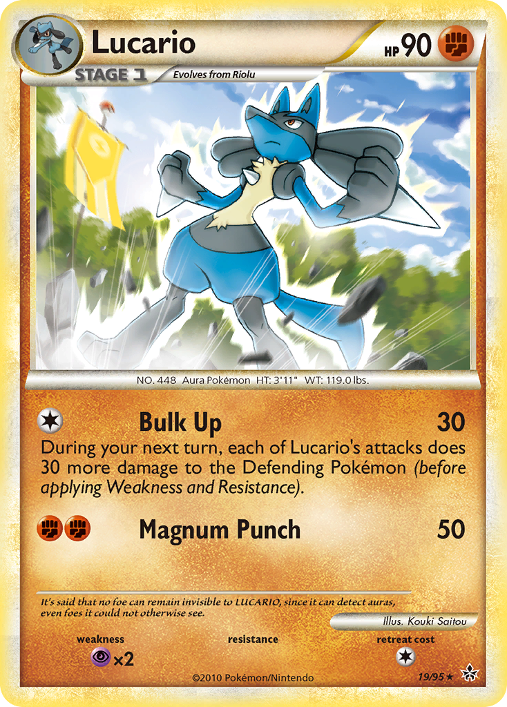 Lucario (19/95) [HeartGold & SoulSilver: Unleashed] | Shuffle n Cut Hobbies & Games