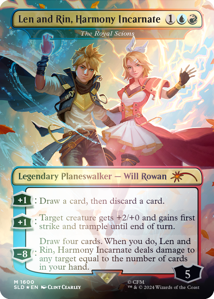 Len and Rin, Harmony Incarnate - The Royal Scions (Rainbow Foil) [Secret Lair Drop Series] | Shuffle n Cut Hobbies & Games