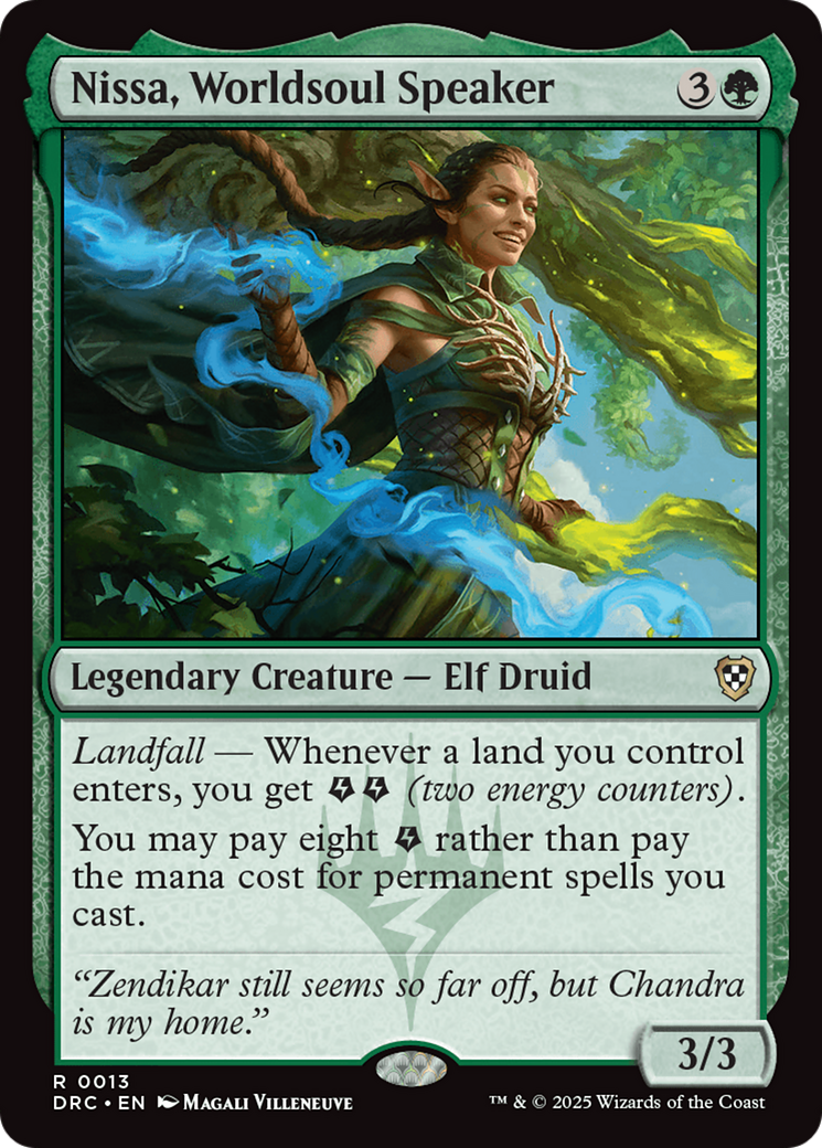 Nissa, Worldsoul Speaker [Aetherdrift Commander] | Shuffle n Cut Hobbies & Games