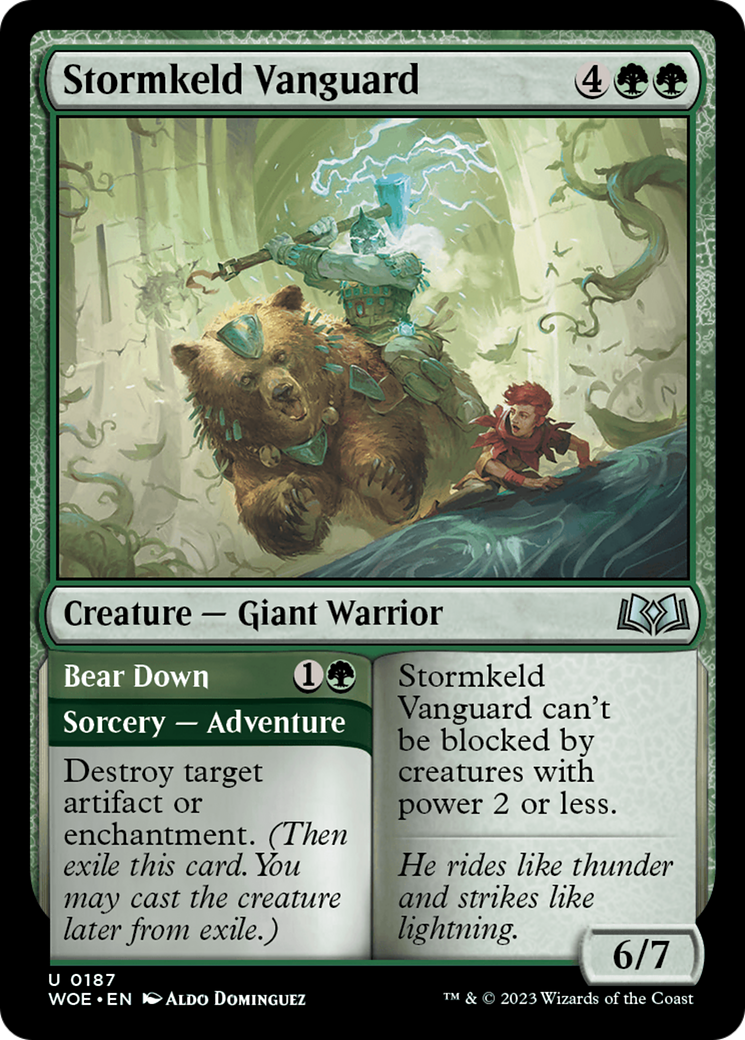 Stormkeld Vanguard // Bear Down [Wilds of Eldraine] | Shuffle n Cut Hobbies & Games