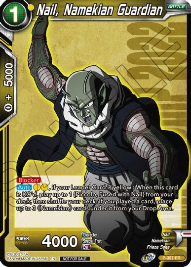 Nail, Namekian Guardian (P-397) [Promotion Cards] | Shuffle n Cut Hobbies & Games