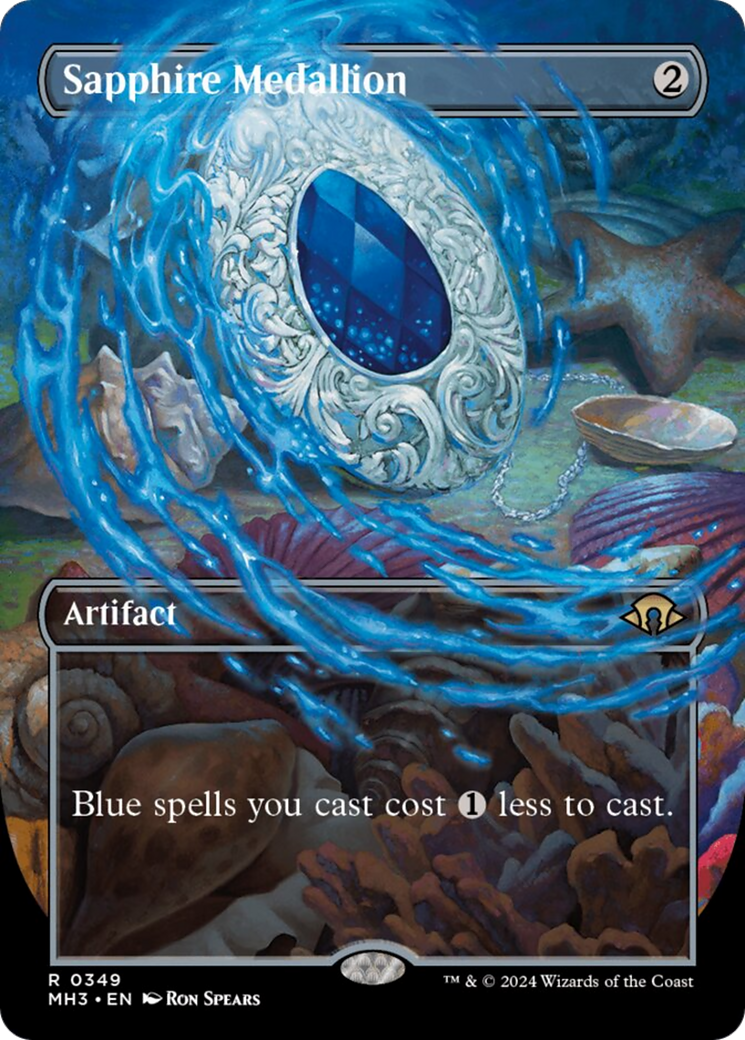 Sapphire Medallion (Borderless) [Modern Horizons 3] | Shuffle n Cut Hobbies & Games