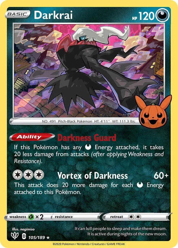 Darkrai (105/189) [Trick or Trade] | Shuffle n Cut Hobbies & Games