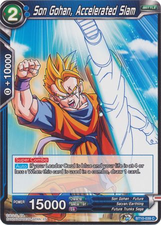 Son Gohan, Accelerated Slam (BT10-039) [Rise of the Unison Warrior 2nd Edition] | Shuffle n Cut Hobbies & Games