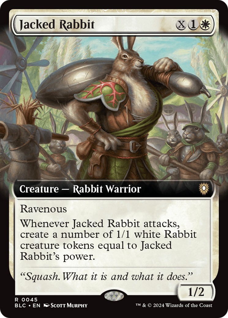 Jacked Rabbit (Extended Art) [Bloomburrow Commander] | Shuffle n Cut Hobbies & Games