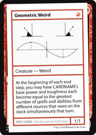 Geometric Weird (2021 Edition) [Mystery Booster Playtest Cards] | Shuffle n Cut Hobbies & Games