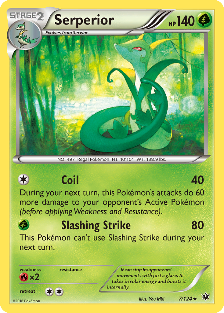 Serperior (7/124) [XY: Fates Collide] | Shuffle n Cut Hobbies & Games