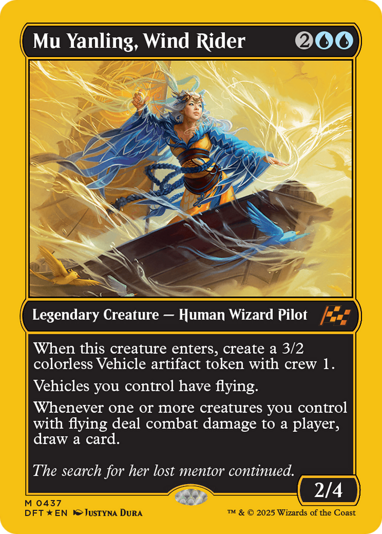 Mu Yanling, Wind Rider (First-Place Foil) [Aetherdrift] | Shuffle n Cut Hobbies & Games