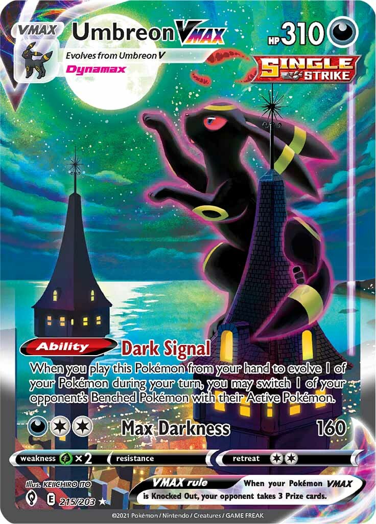 Umbreon VMAX (215/203) [Sword & Shield: Evolving Skies] | Shuffle n Cut Hobbies & Games