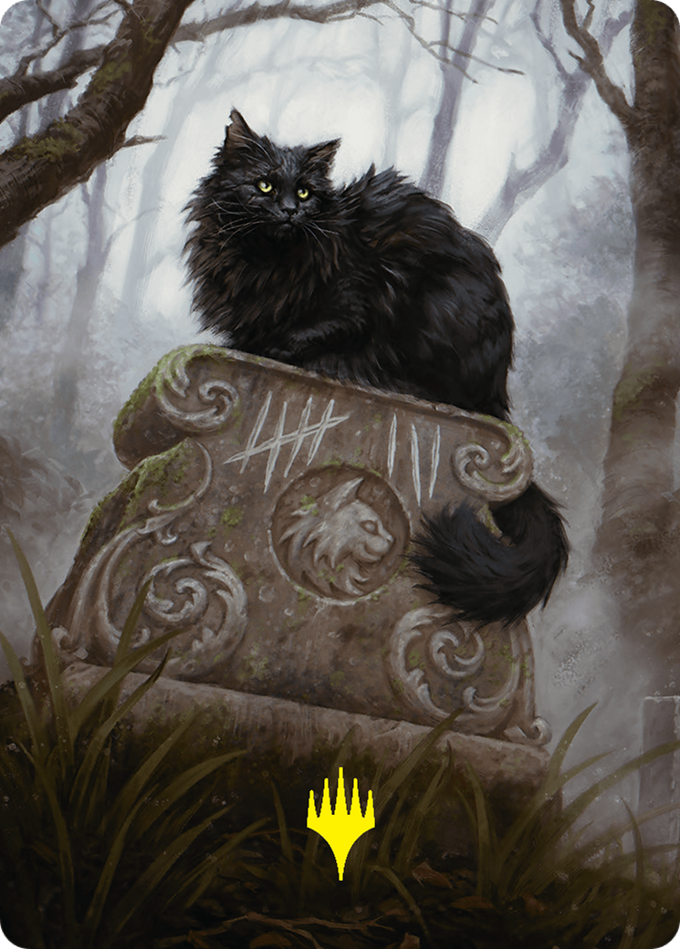 Nine-Lives Familiar 2 Art Card (36/54) (Gold-Stamped Planeswalker Symbol) [Foundations Art Series] | Shuffle n Cut Hobbies & Games