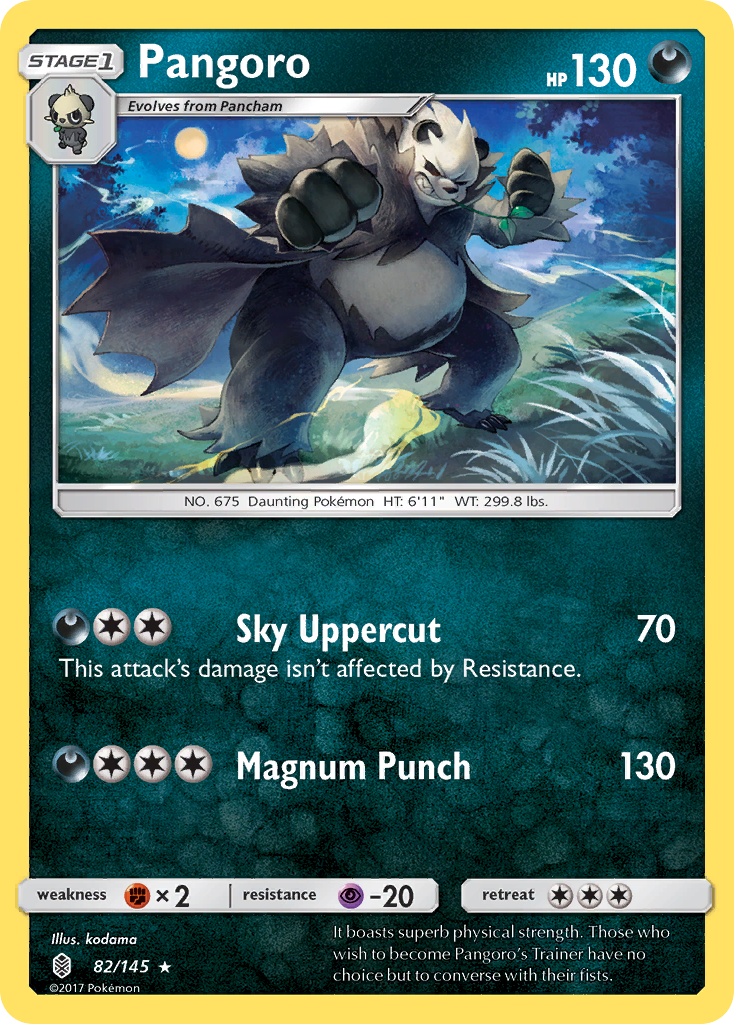 Pangoro (82/145) [Sun & Moon: Guardians Rising] | Shuffle n Cut Hobbies & Games