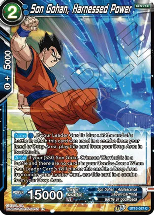 Son Gohan, Harnessed Power (BT16-027) [Realm of the Gods] | Shuffle n Cut Hobbies & Games