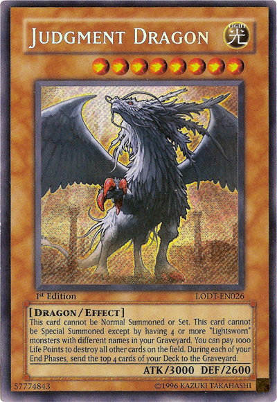 Judgment Dragon [LODT-EN026] Secret Rare | Shuffle n Cut Hobbies & Games