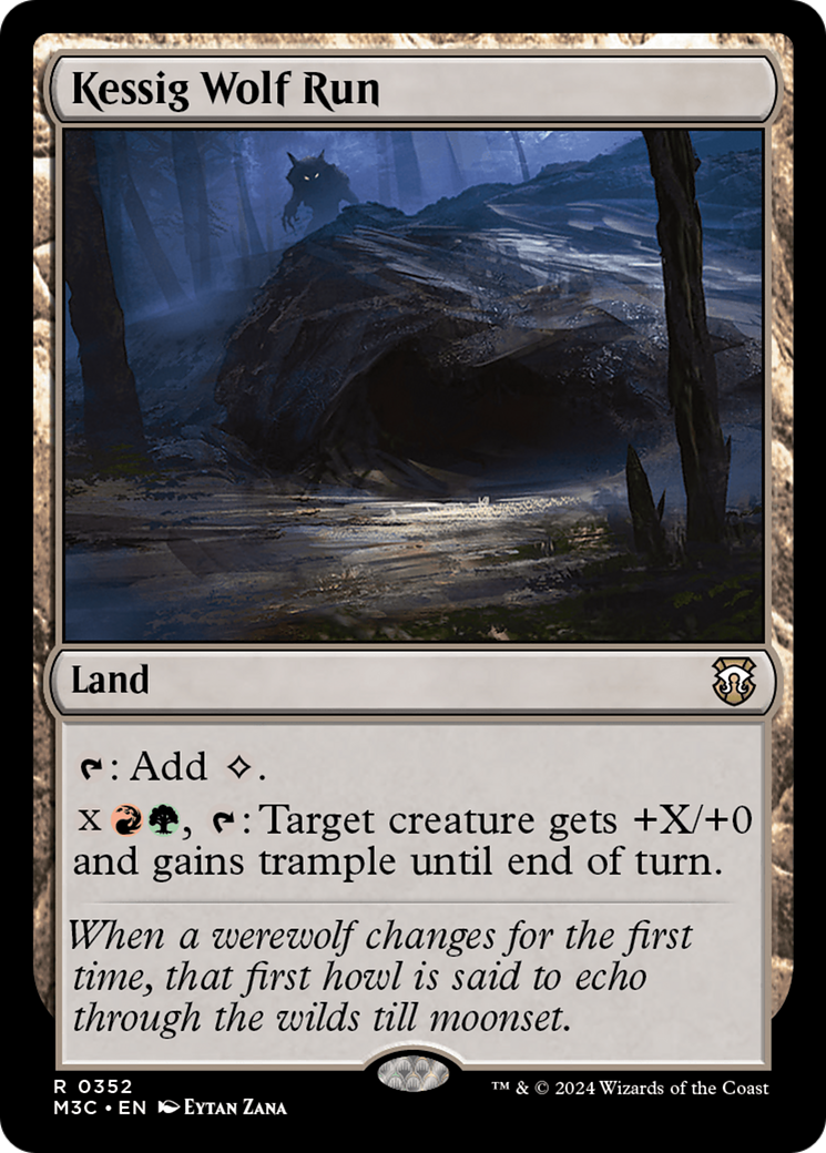 Kessig Wolf Run (Ripple Foil) [Modern Horizons 3 Commander] | Shuffle n Cut Hobbies & Games