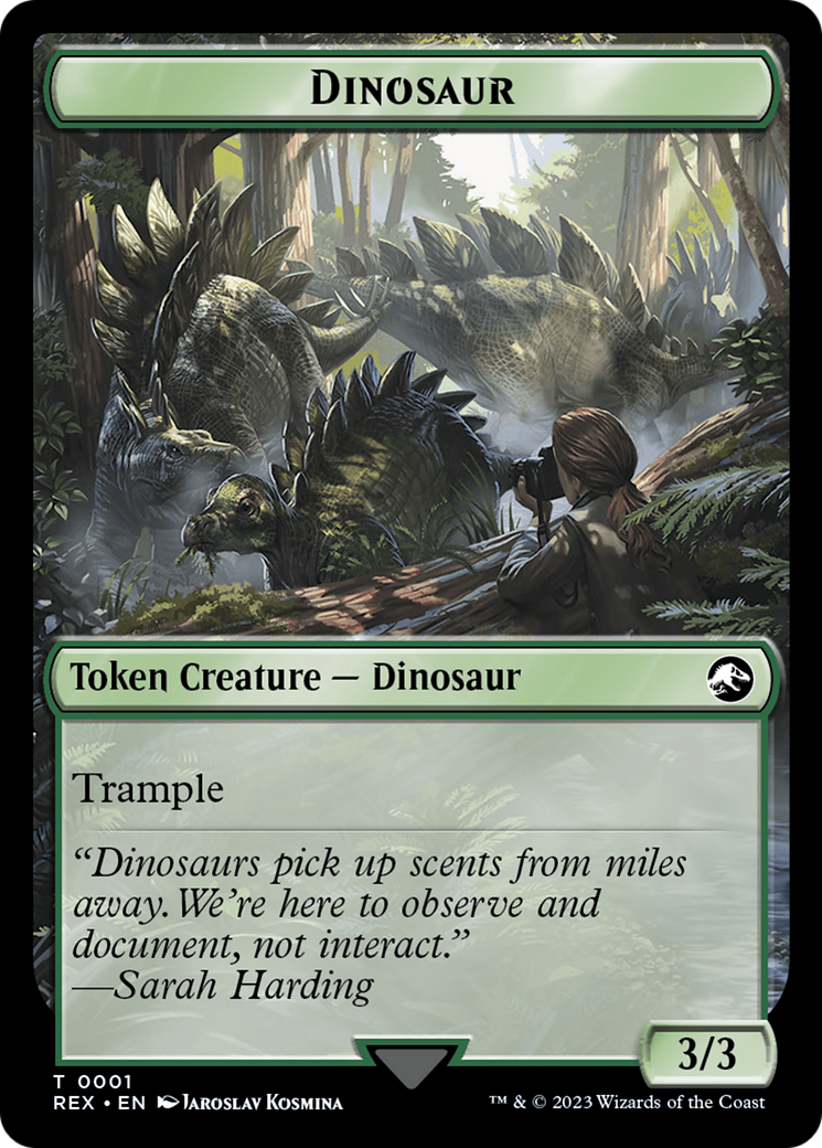 Map // Dinosaur (0001) Double-Sided Token [The Lost Caverns of Ixalan Tokens] | Shuffle n Cut Hobbies & Games